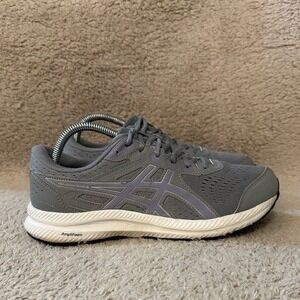 Asics Gel-Contend 8 Womens Size 10 Running Shoes Grey AmpliFoam Low Top 1012B320